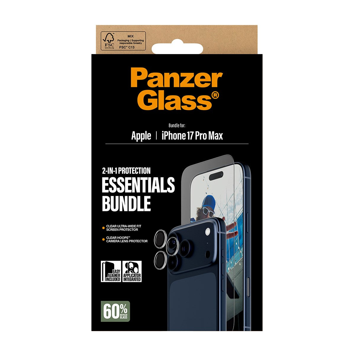PanzerGlass® 2-in-1 Essentials Set iPhone 17 Pro Max